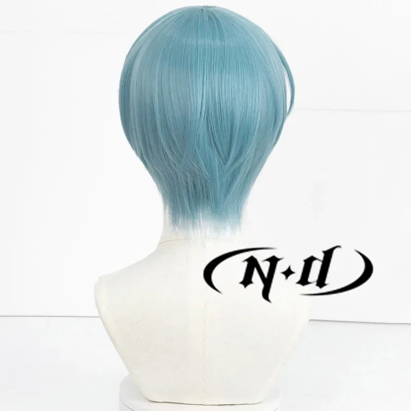 

CyND Yo Hiori Cosplay Wigs Anime Blue Lock Short Cyan Hair for Party Anime Expo Party Cosplay Comic Con Kanekalon Synthetic Hair