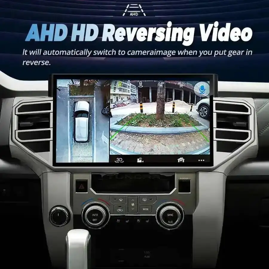 

Android 14 автомобильный радиоприемник QLED экран GPS навигация 14,6 "мультимедийный видеоплеер CarPlay для Toyota Tundra Sequoia 2014-2019 стерео