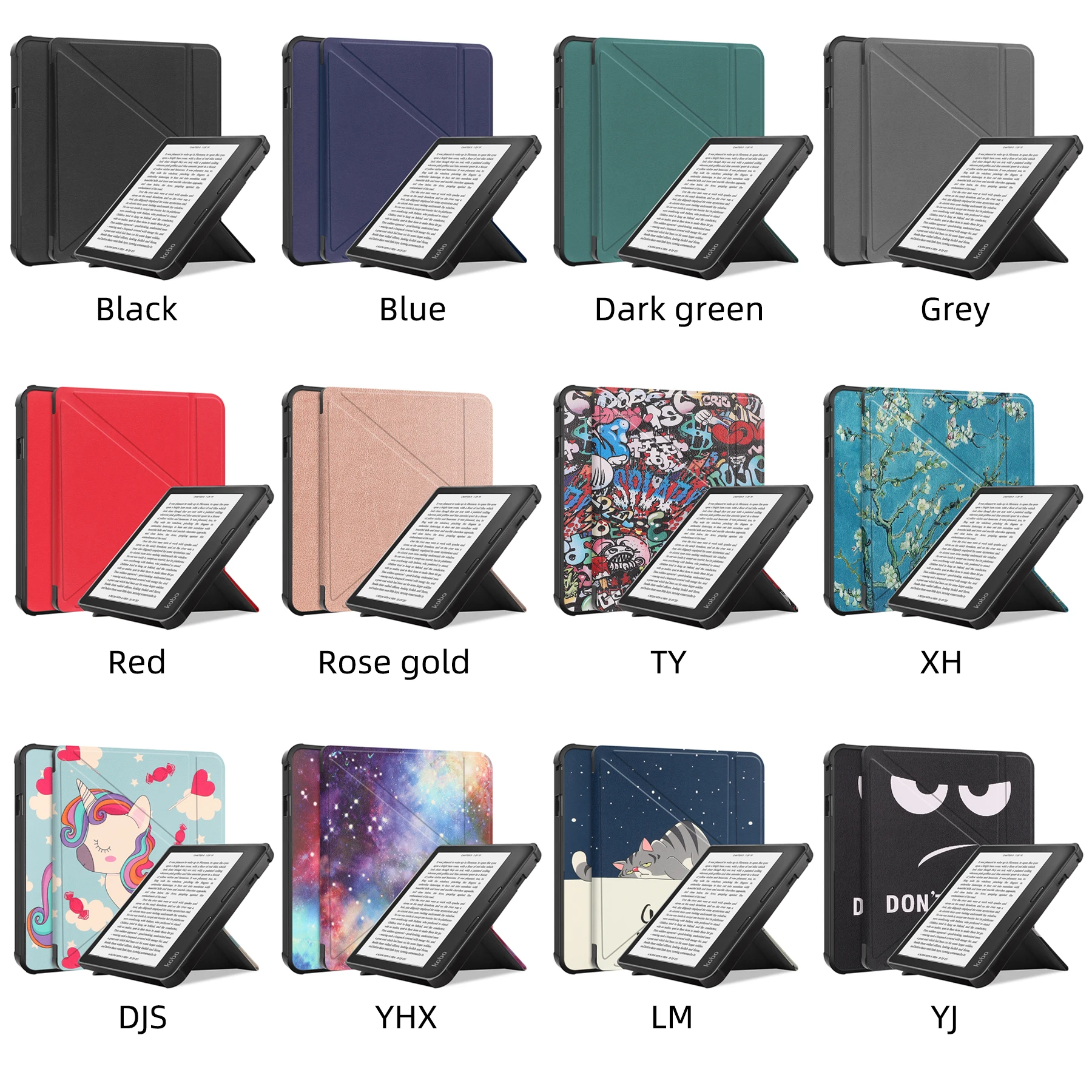 Tablet Case for kobo Libra 2 TPU eReader Funda Capa Slim Folio Kids Auto Wake Sleep Ebook Print Book Cover