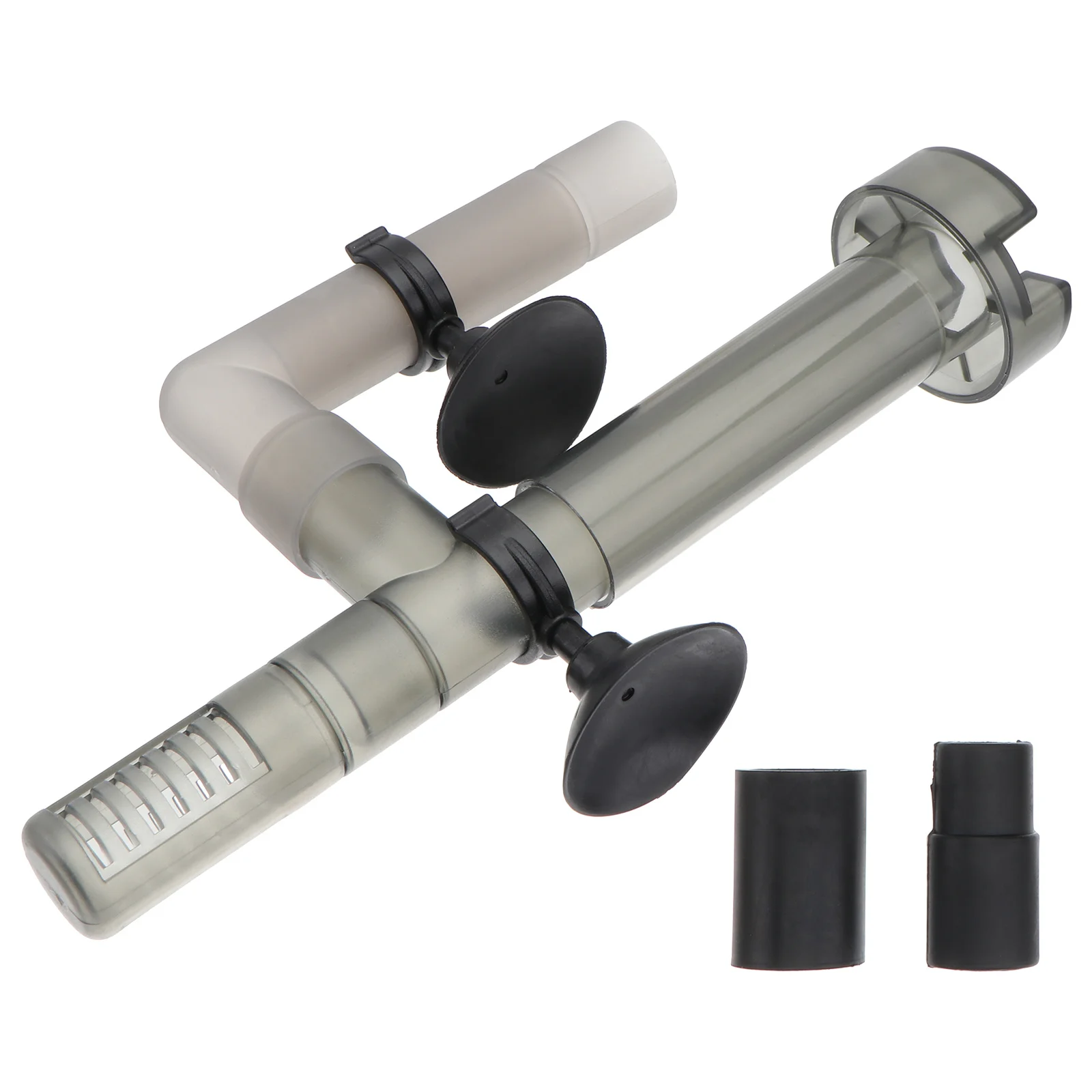 

1pc Oil Film Processor For Fish Tank Black Adjustable Flow Powerful Suction Cup Easy Install Water Purifying Degreasing Device