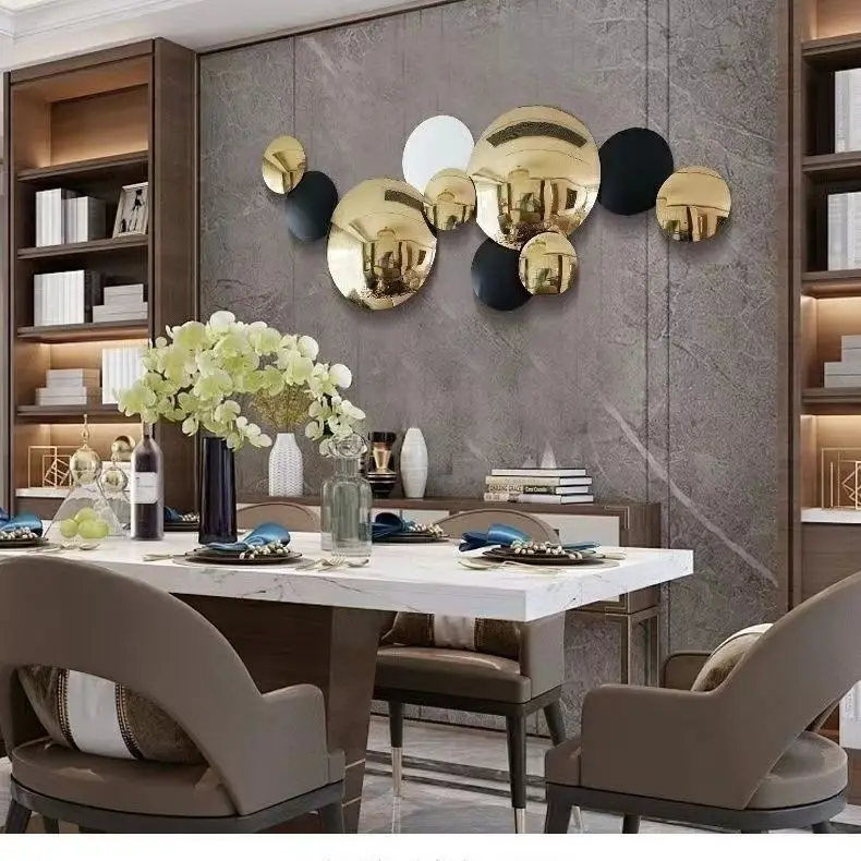 135X53CM L Modern Living Room Sofa Background Wall Hanging Decoration Metal Home Decoration For Sale Fast Delivery Delivery DDP