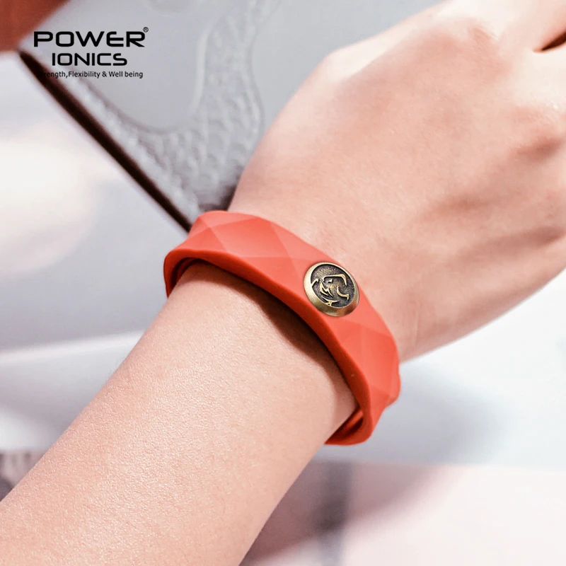 Power Ionics CNY 12 Zodiacs Waterproof 3000 Anions Sports Fashion Bracelet Free Customs Engrave