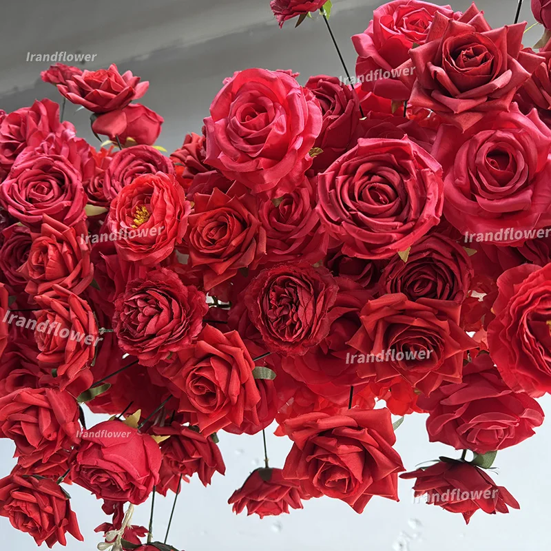 Red Heart Arch Shaped Artificial Flowers For Graduation Mother's Day Easter Christmas New Year Halloween Wedding Decor view 4