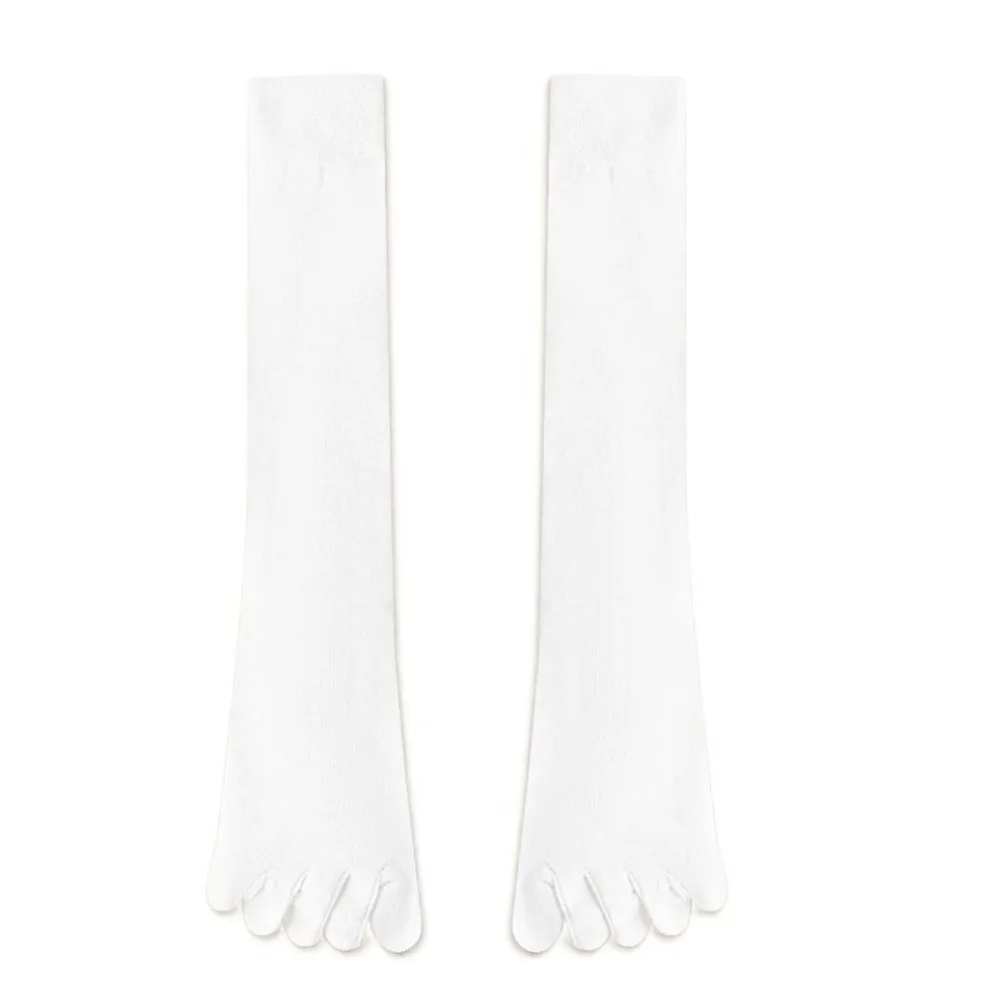 

Anti-slip Five Finger Long Socks Solid Color Hosiery Split Toe Socks Separate Toe Harajuku JK Calf Stockings Lolita JK