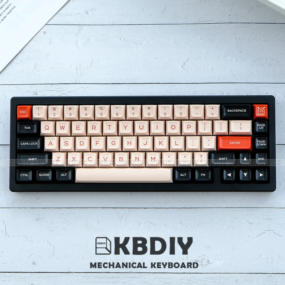 KBDiy 160 Keys/Set GMKFans Flamingo Keycap Mechanical Keyboard PBT Keycaps Custom SA Profile Double Shot ISO Key Cap for GMK67