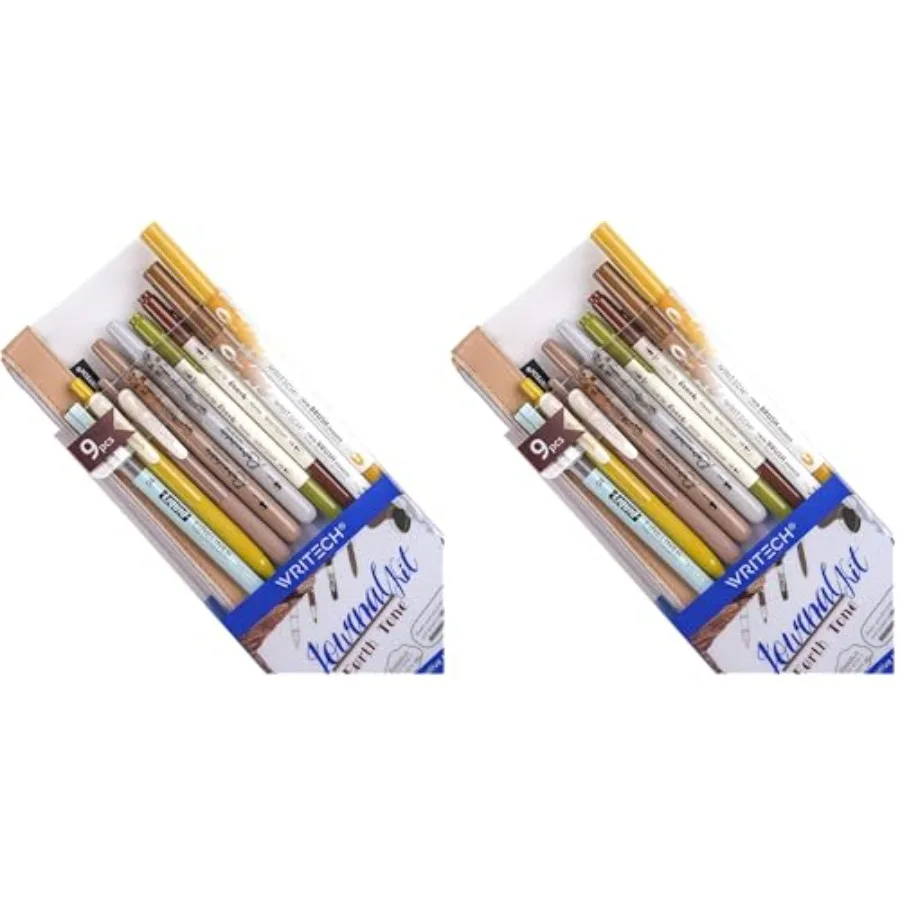 

Journaling Gel Pens Highlighters: 0.5mm Fine Point Retractable Gel Ink Pen Assorted Colored Highlighter Fineliner Multicolor Du