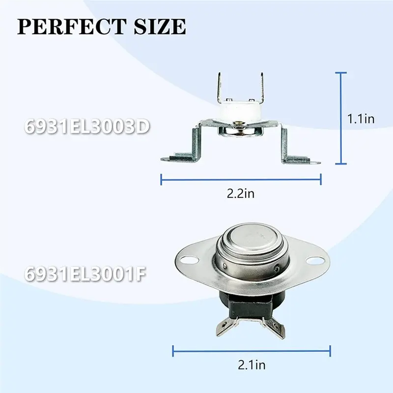【ACCESORIOS DE COCINA】Repuestos para Secadoras Eléctricas - Termostatos y Termistores para Secadoras: 6931EL3003D 6931EL3001E 63