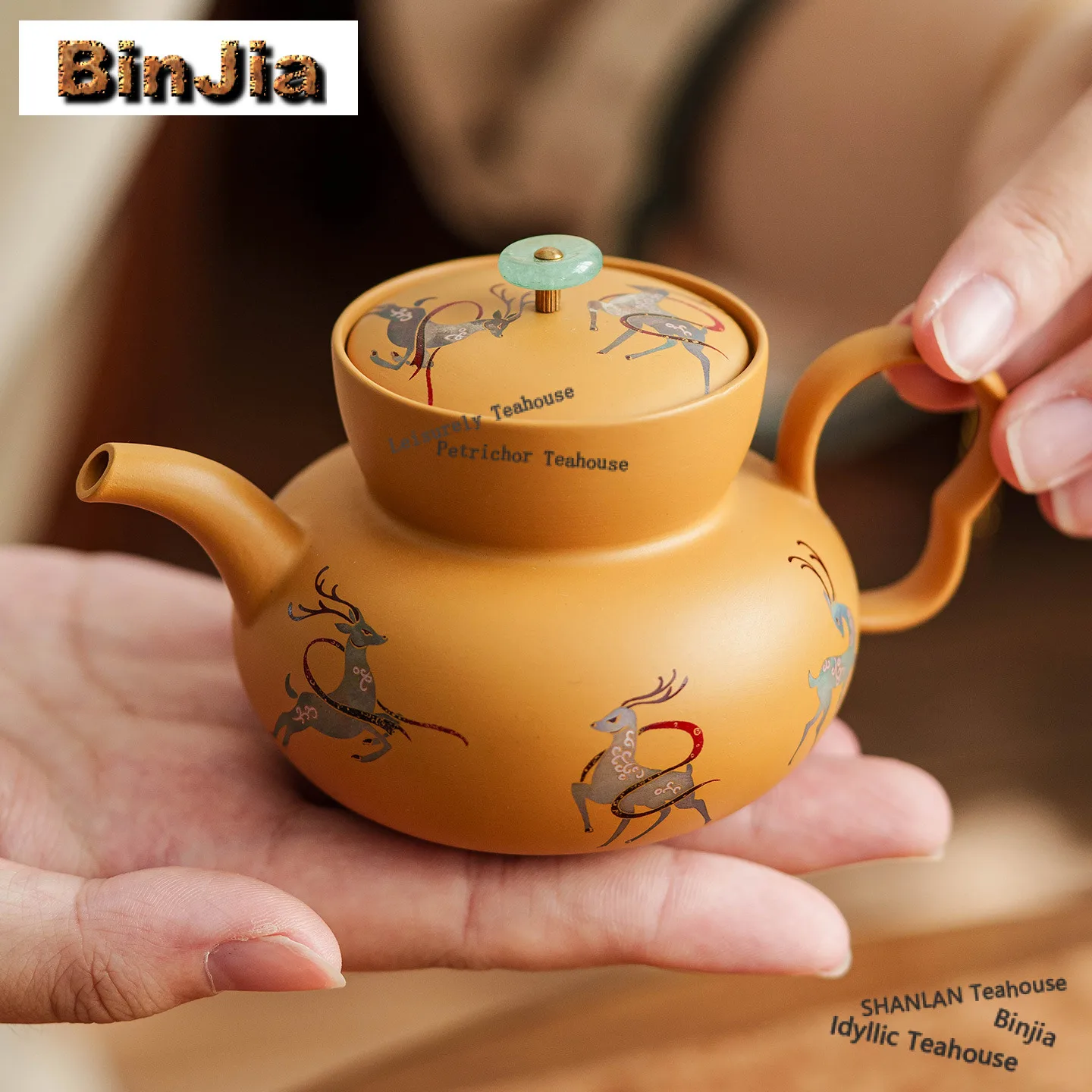

125ml Purple Clay Section Mud Teapot Zen Tea Infuser Pot Tea Maker Kettle With Ball Hole Tieguanyin Teaware Decoration Craft