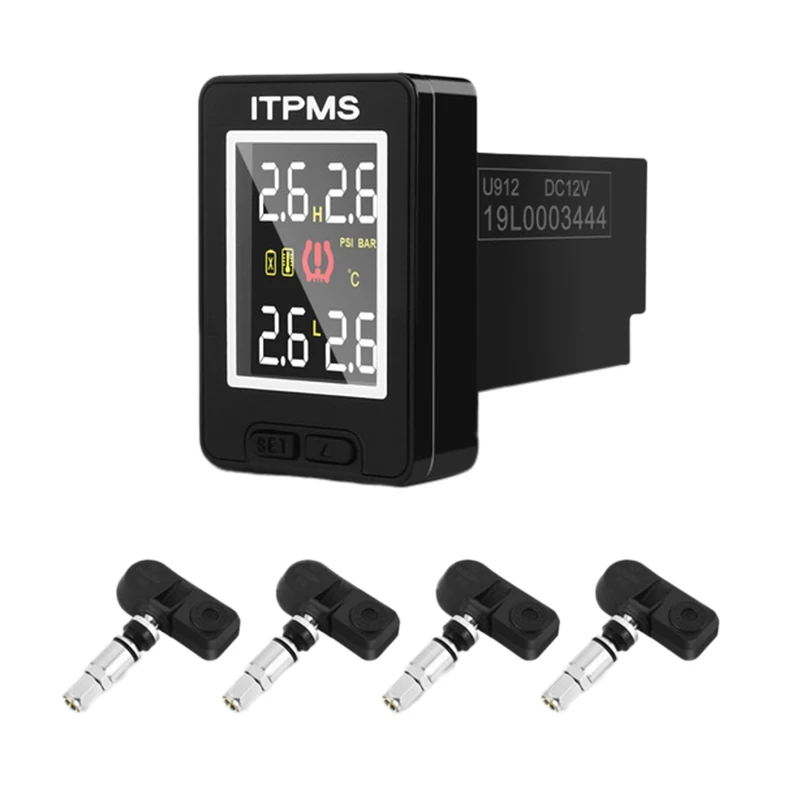 

TPMS for Toyota Special-Purpose Solar Power Car Tire Pressure Monitor System Warning TPMS with 4 Sensors