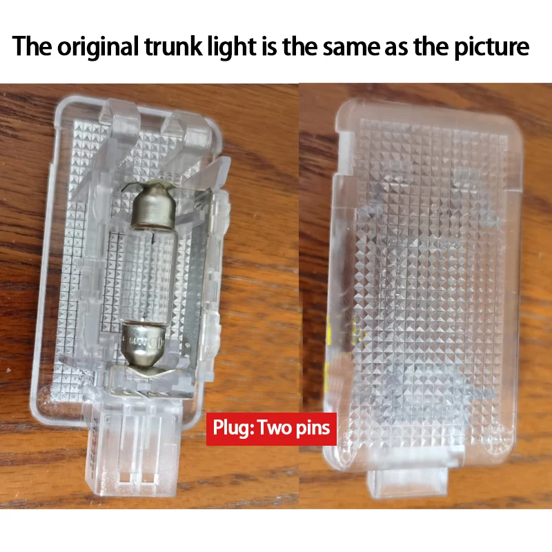 2pcs For Volvo C30 C70 II S40 II S60 S80 V50 V70 XC70 XC90 6000k LED Luggage Compartment Light Trunk Lamps 30754448,9151431