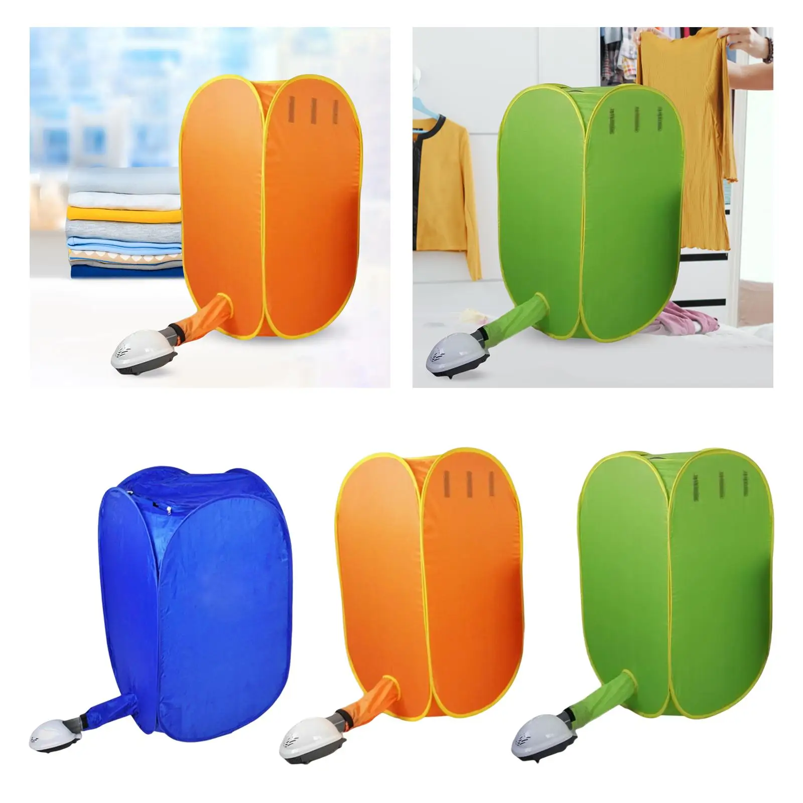 Zusammenklappbarer elektrischer Wäschetrockner, hocheffiziente 800-W-Trocknungsmaschine für Wohnungen