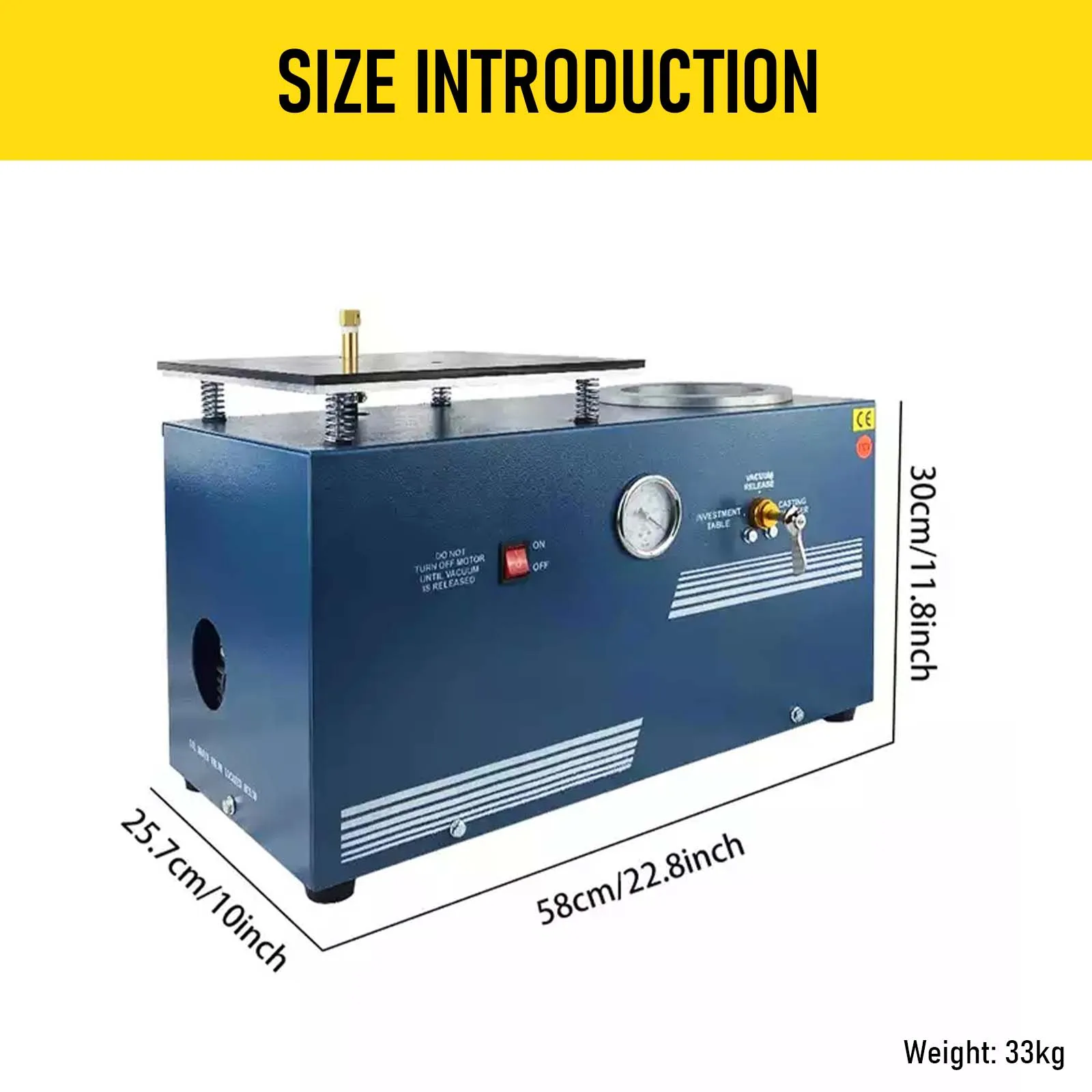 2L Small Combination Cast Machine for Gold Jewelry Making Lost Wax 9\