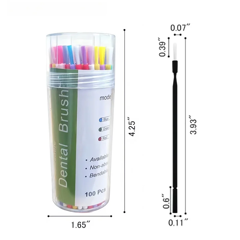 Medical Mini Brush Household Pack: Medication Application Brush—Sterile Soft-Tip Lint-Free Reusable Pen-Style Medication Brush