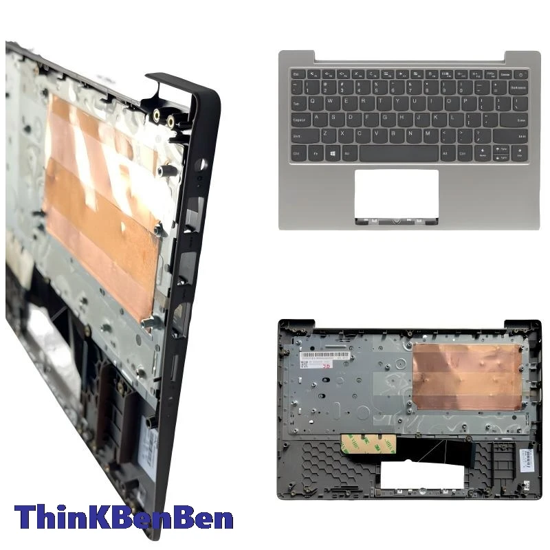 

US English Platinum Grey Keyboard Upper Case Palmrest Shell Cover For Lenovo Ideapad 1 11 11ADA05 5CB0Z53063
