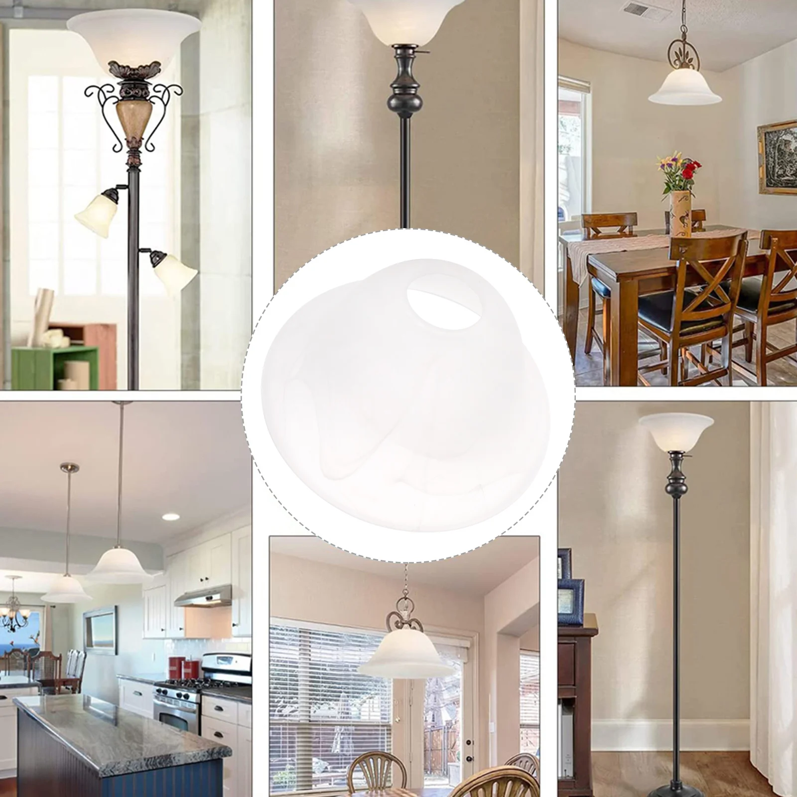 

Premium Glass Lampshade Decorative Light Cover Hanging Lamp Holder Bedroom Living Room Ceiling Lamp Shade Pendant