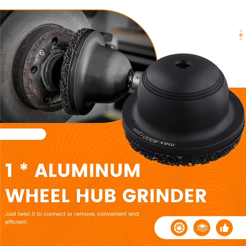 A76X-Roest Verwijderen Verf Plaatwerk Aluminium Wielnaaf Grinder Set 150Mm Slijpschijven Polijsten Tool