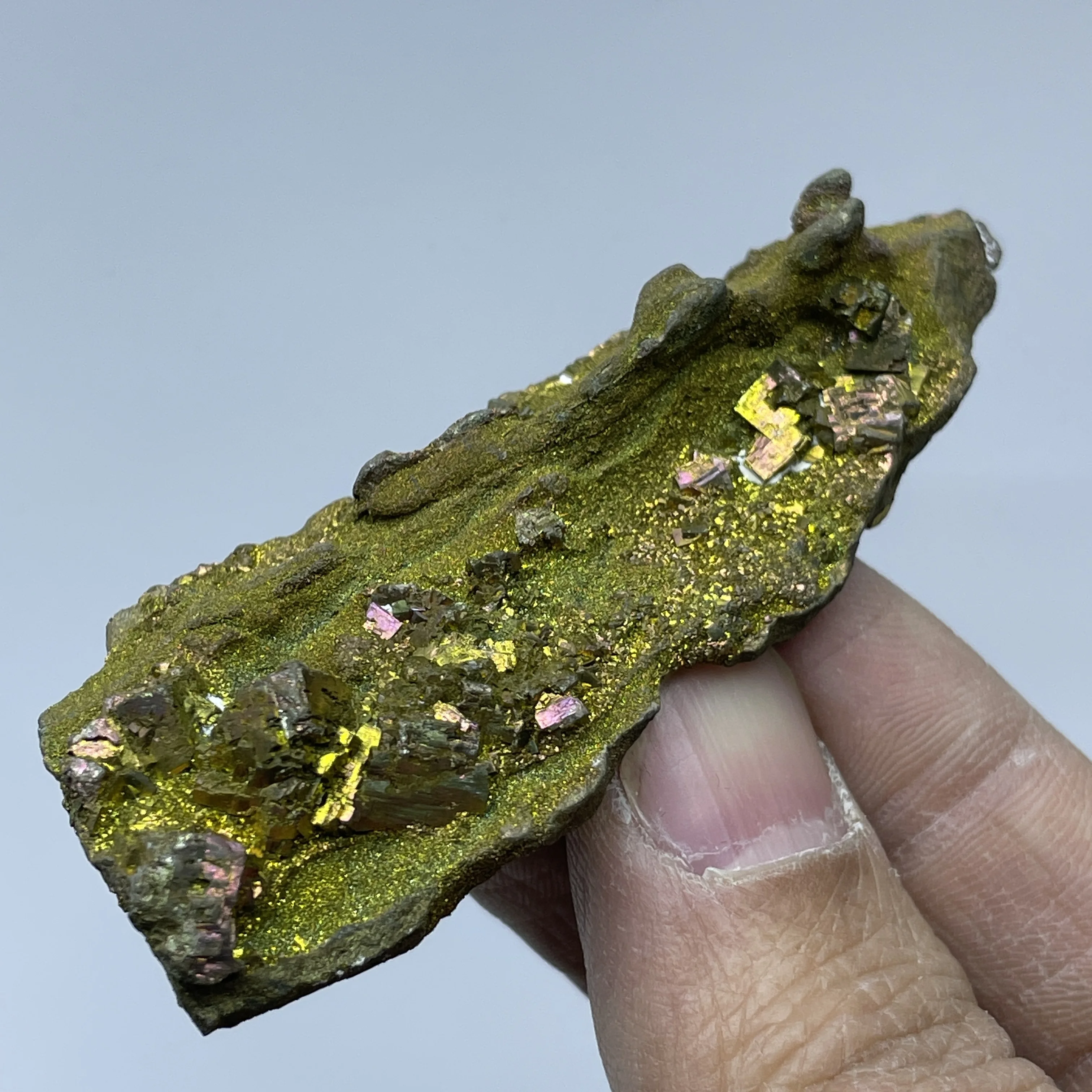 Natural Stone Golden Pyrite Quartz Mineral Specimen Raw Rock Chalcopyrite Healing Gift Rough Crystal Home Decor