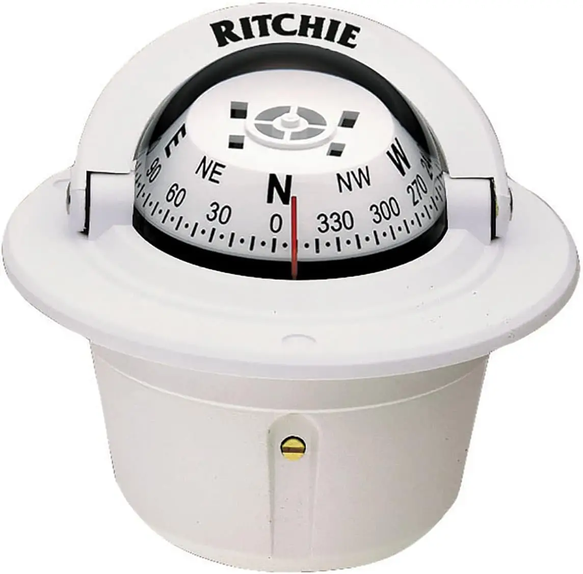 Explorer Flush Mount Compass, White (F-50W)