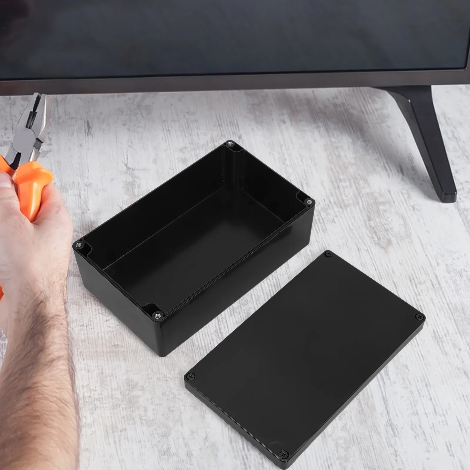 Junction Box Outlet Cover Wall Socket Boxes Push-button Electrical Base Case Abs