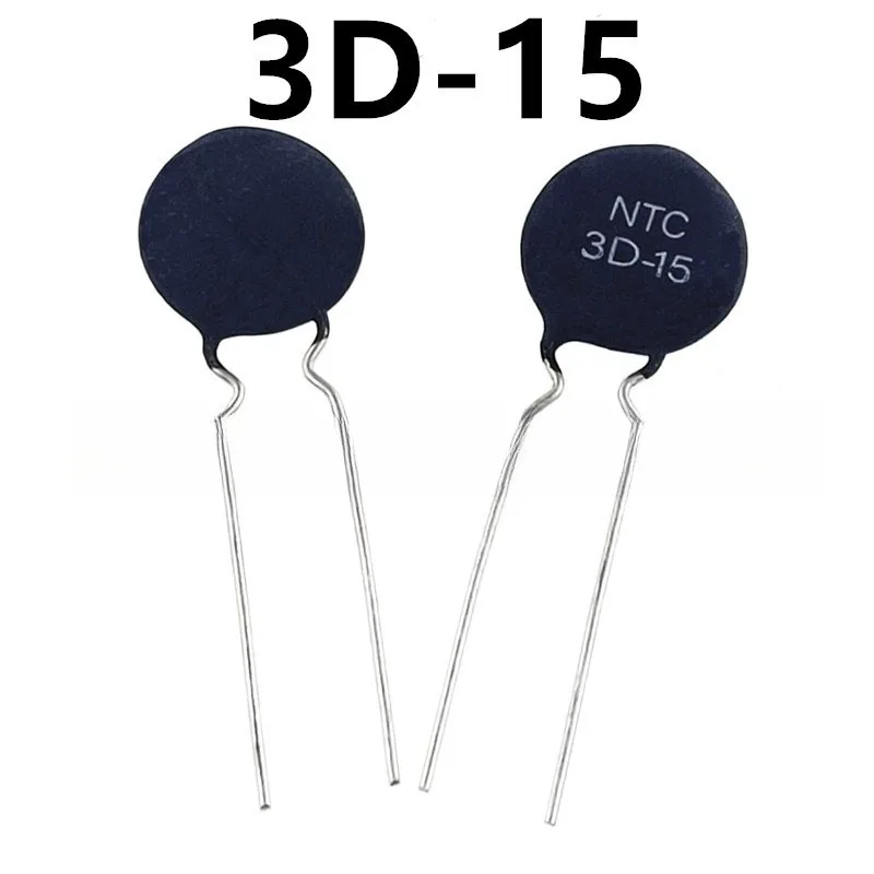 NTC Thermistor 3D-15 100Pcs 15mm 3 Ohm Inrush Current Limiter Temperature Sensor For Power Supply Arduino Project Air Conditione