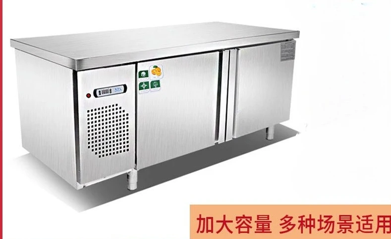 

Commercial refrigerated workbench direct cooling, stainless steel freezer fresh
