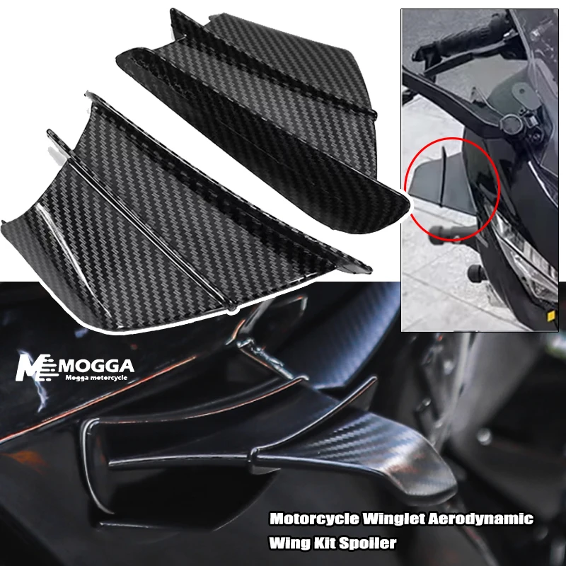

For Ducati 899 959 1198 1198S 1199 1299 Panigale V4 V4S V4R V2 Supersport S Monster MOTO Winglet Aerodynamic Wing Kit Spoiler