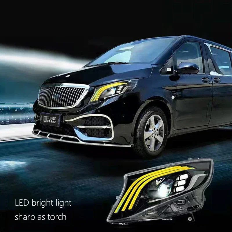 DJCN Luxury-Customized Car Headlight Auto Headlamp Auto Led Lamp Led Headlight For Mercedes W447 Vclass V250 Vito
