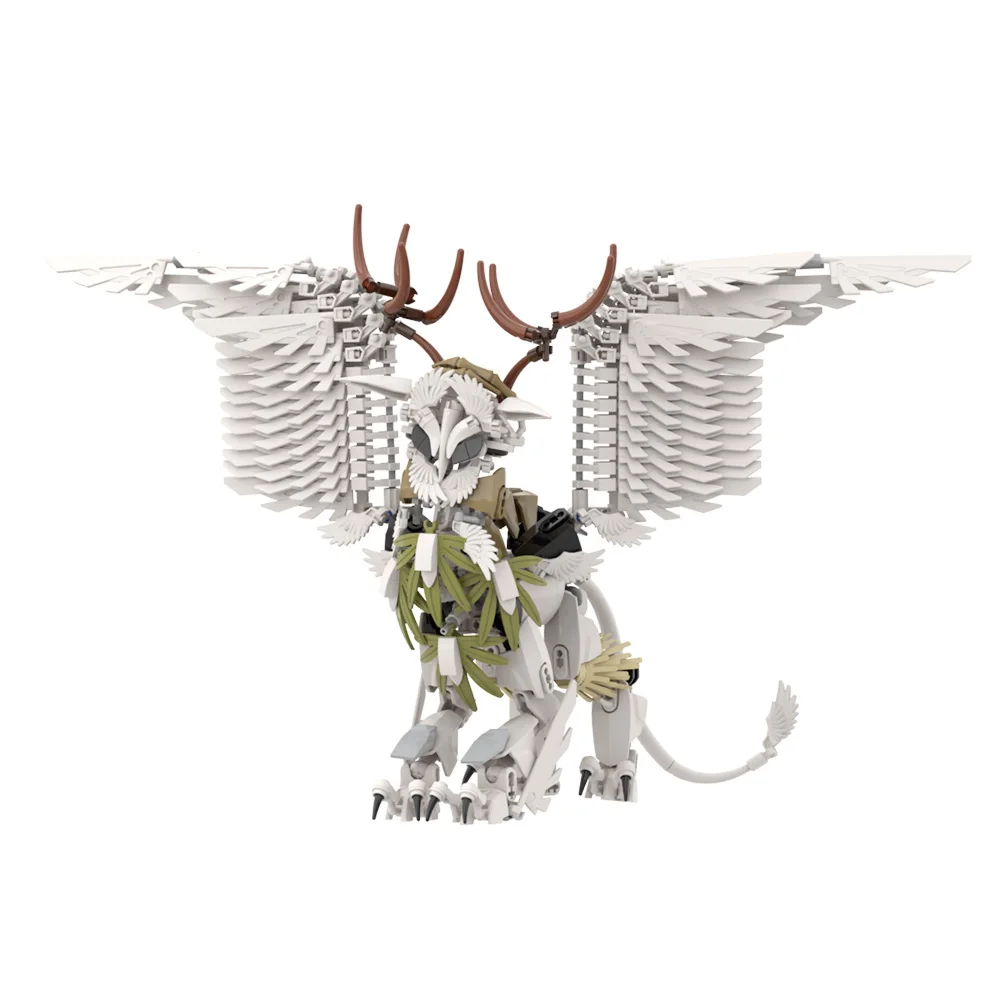 Moc blocos de construção mecânicos hippogriff griffin modelo animais fantásticos monstro tijolos diy brinquedo montado para crianças presente natal