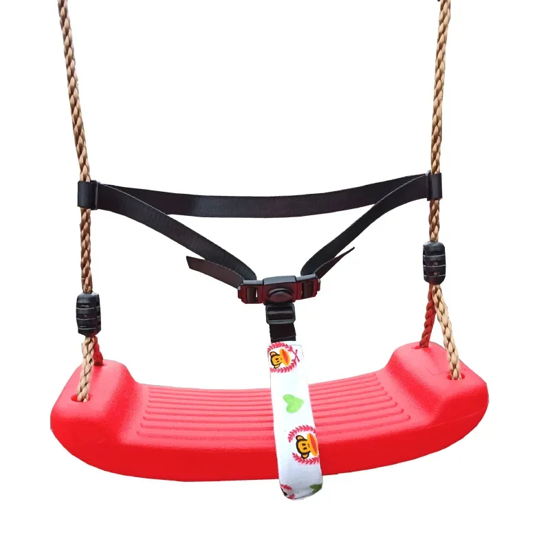 Children's swing seat, indoor home baby seat, seat belt, outdoor kindergarten swing, outdoor red slinger