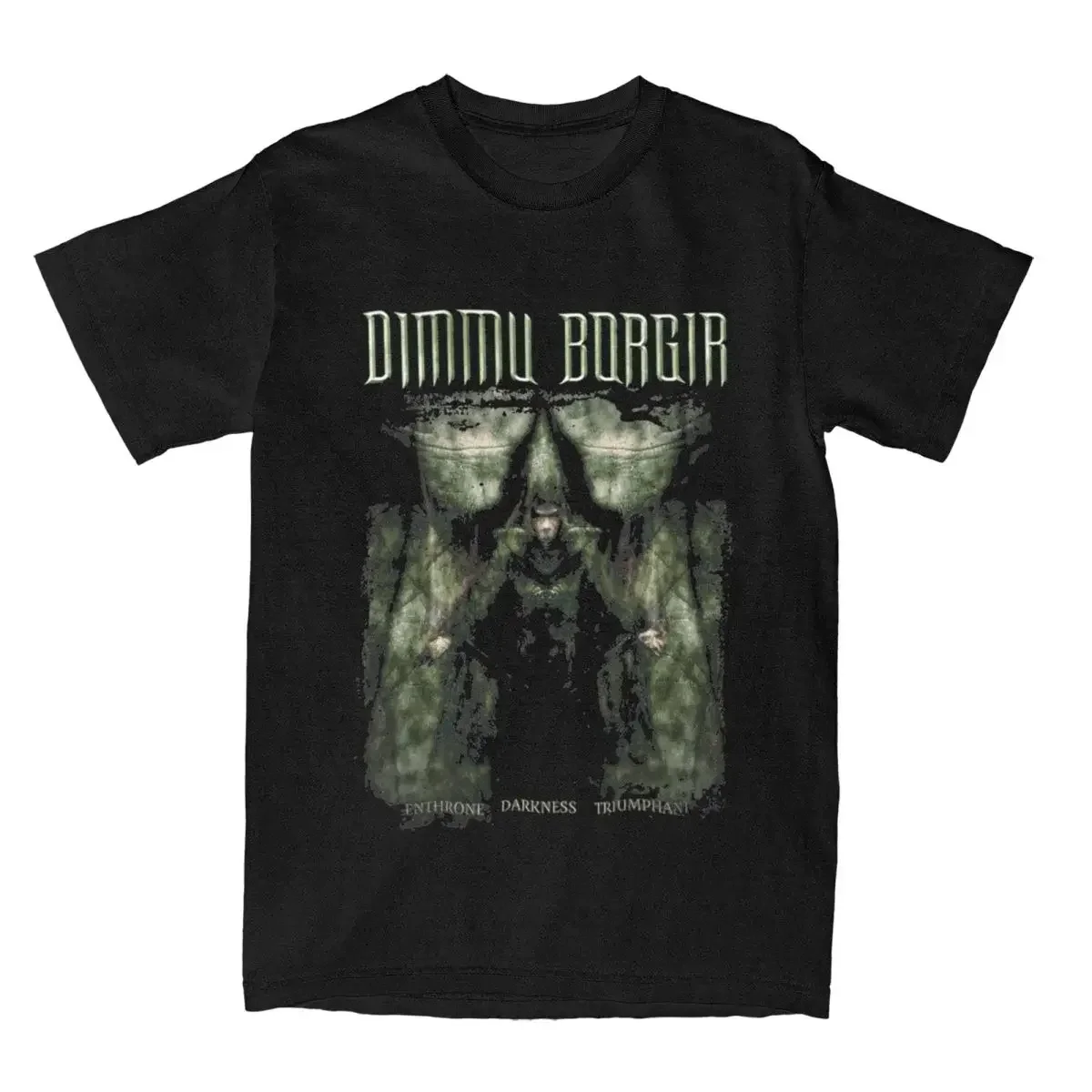 Dimmu Borgir Band Merch Shirt Men Enthrone Darkness Triumphant Cool Pure Cotton Tee Shirt Crewneck Short Sleeve Clothing Summer