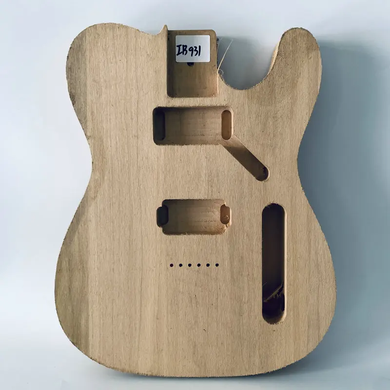 IB931 Semi Finishing Electric Guitar Body Tele Guitar Model for Tele Replace in Solid Wood No Paints See Through 2 Humbuckers