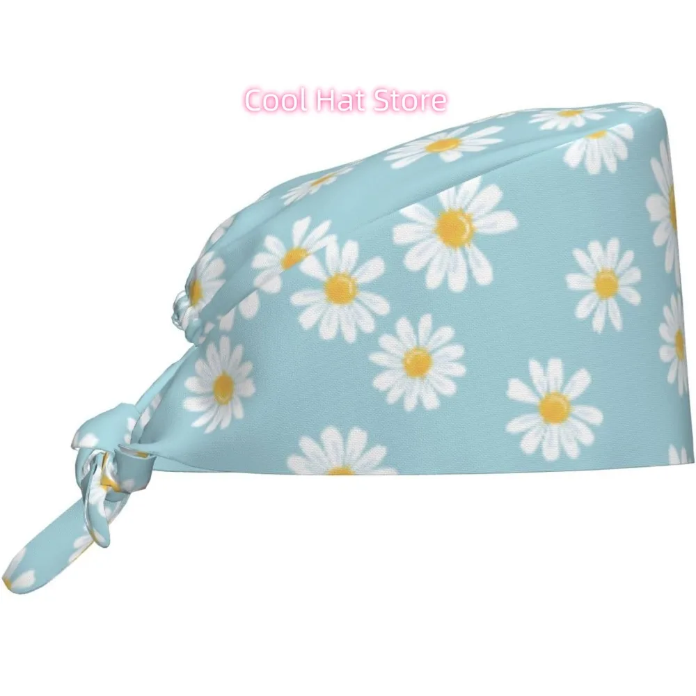 Adjustable Nurse Cap with Sweatband & Built-In Absorbent Towels - Quick-Dry Scrub Hat, Lightweight Cap Suitable for Wom