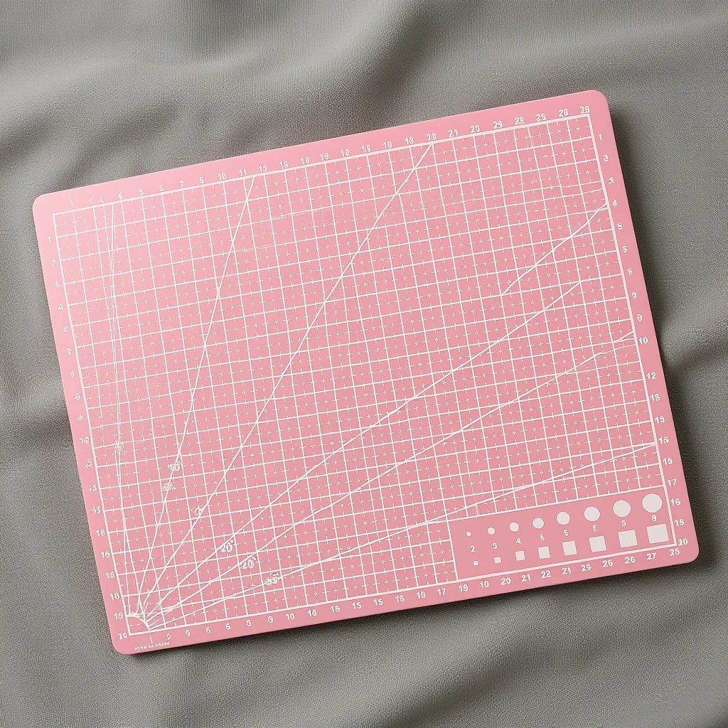 4 قطعة A4 قطع حصيرة عدم الانزلاق على الوجهين للحرف اليدوية Diy بها بنفسك اللحف النقش الحرف اليدوية البلاستيكية صنع أدوات حصيرة