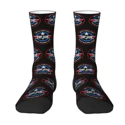 Kawaii Top Gun Maverick Fighter arms School Socks uomo donna Warm 3D Print calzini sportivi da basket