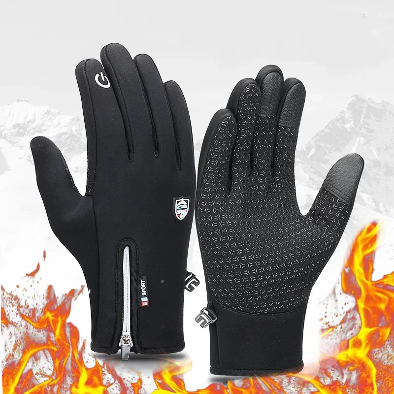 

Winter Thermal Gloves for Men and Women, Touch Screen Fingers Waterproof Windproof Anti Slip Warm Gloves for Hiking Driving