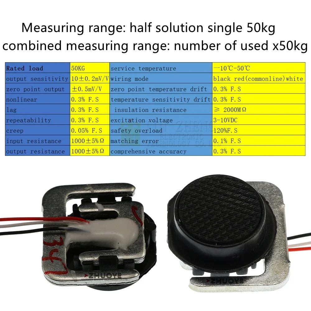 4pcs/lot 200KG Body Load Cell Weighing Sensor Pressure Sensor+4Pcs 50kg Human Scale Load Cell Weight Sensors+Measurement Tools