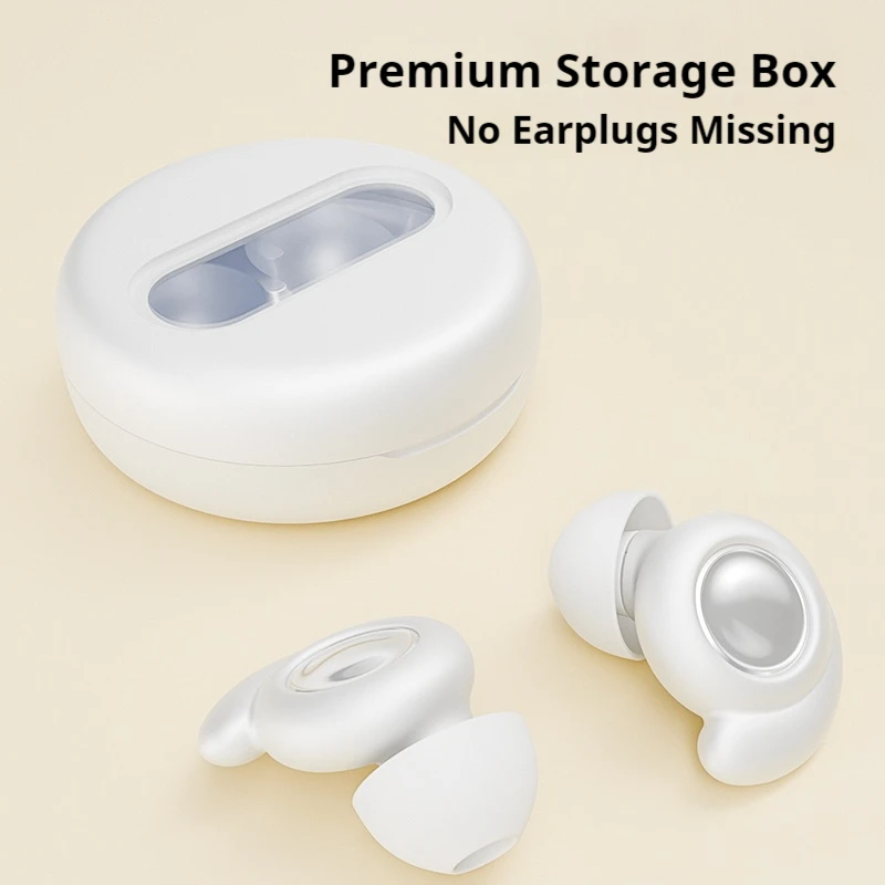 Silicone Ear Plugs for Sleeping 28dB Noise Cancelling Hearing Protection Reusable Earplugs for Sleep Focus Concerts Work Study