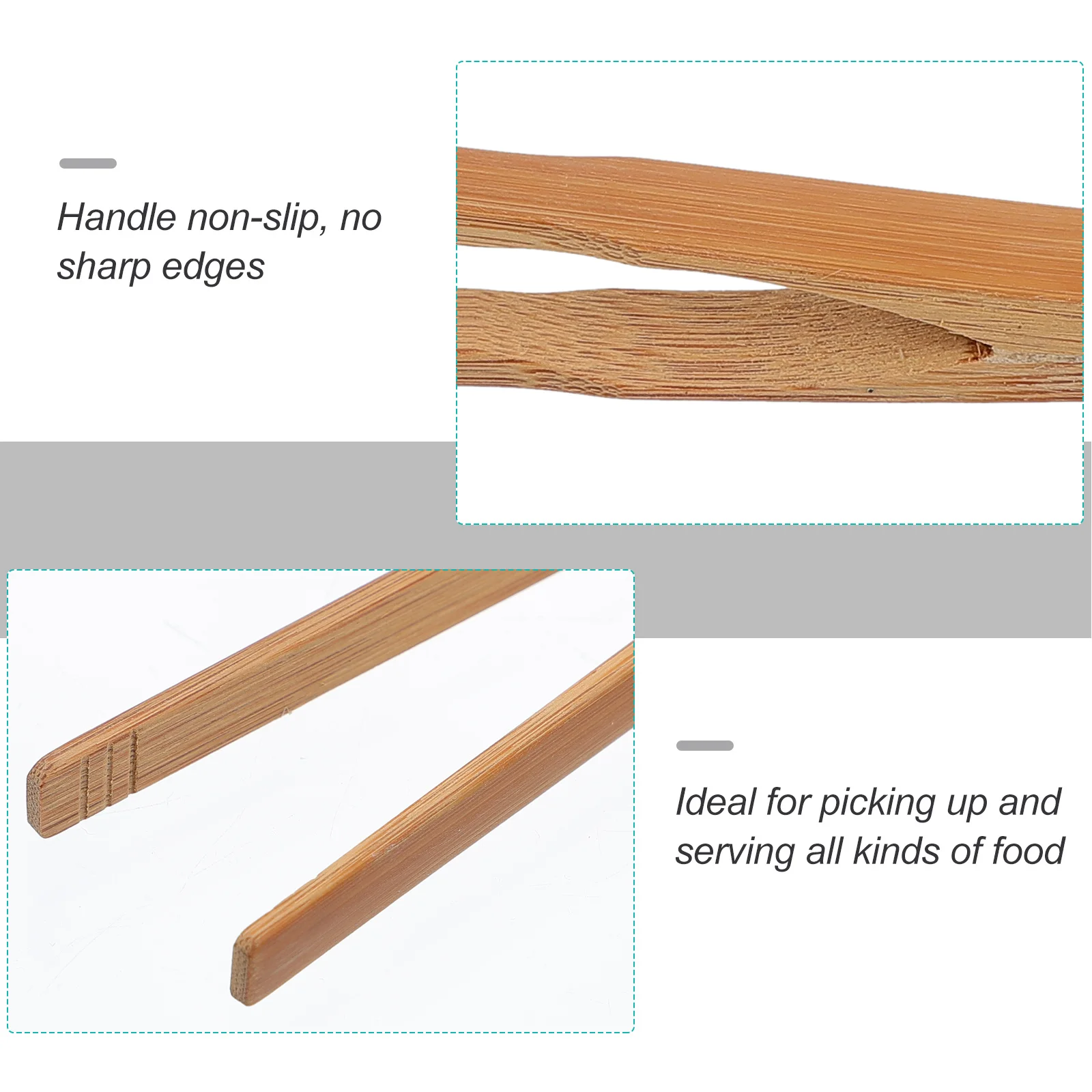 

1Pcs Bamboo Tea Ceremony Clamp Non Slip Handle Kitchen Tong Food Tongs Barbecue Steak Clip Serving Clip Cooking Tool