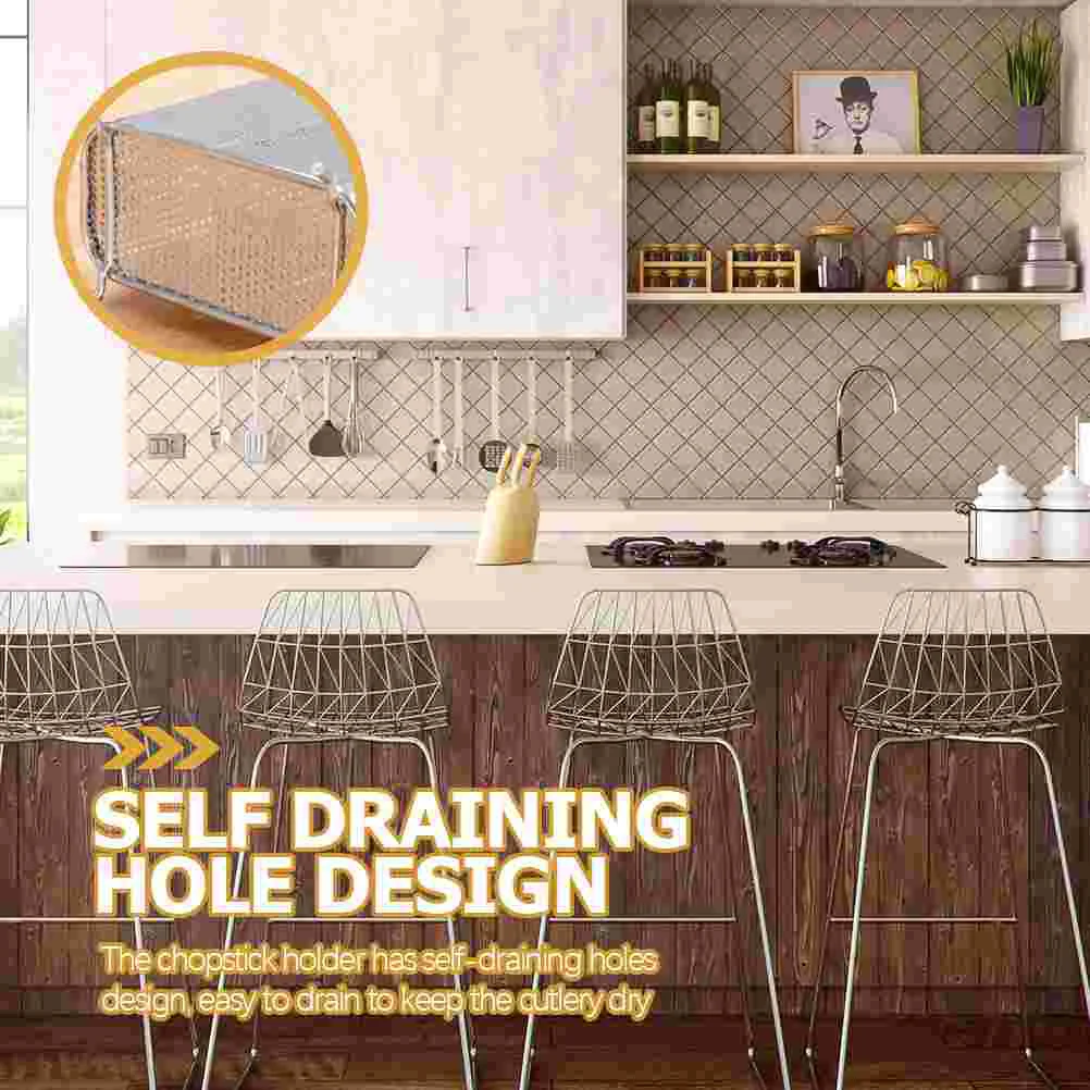 Spülmaschine Besteck Korb Löffel Organizer Desktop Utensil Container Edelstahl Halter