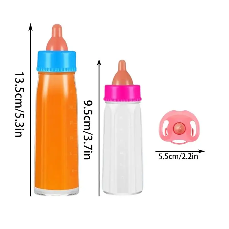 Baby Puppe Babyflasche Spielzeug Verschwinden Saft Flasche Spielzeug Set Sicher Pretend Spielen Fütterung Spielzeug Set Bunte Kleinkind Puppe zubehör