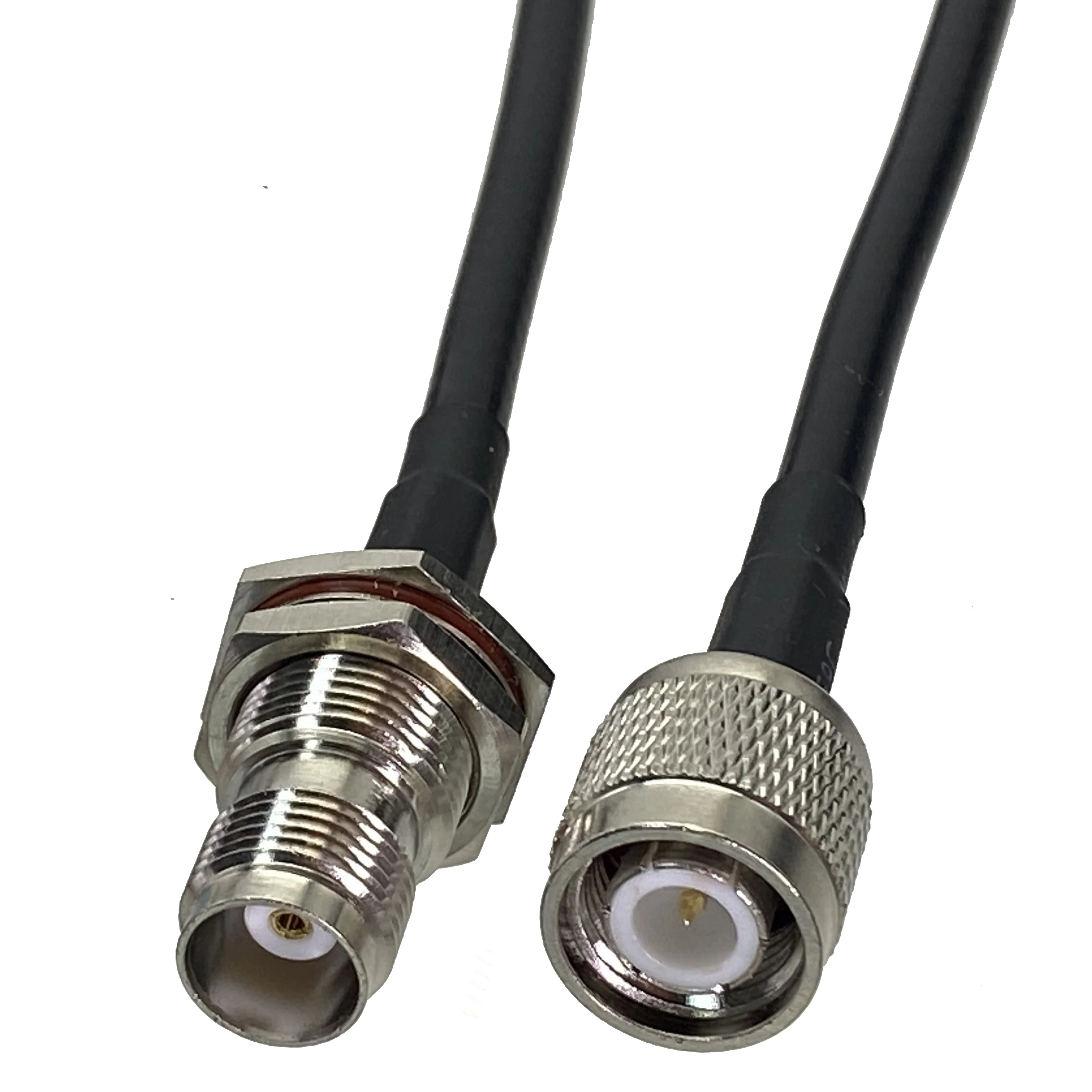 

1pcs RG58 TNC Male Plug to TNC Female Nut Bulkhead Crimp Wire Terminal RF Coaxial Connector Pigtail Jumper Cable New 6inch~20M