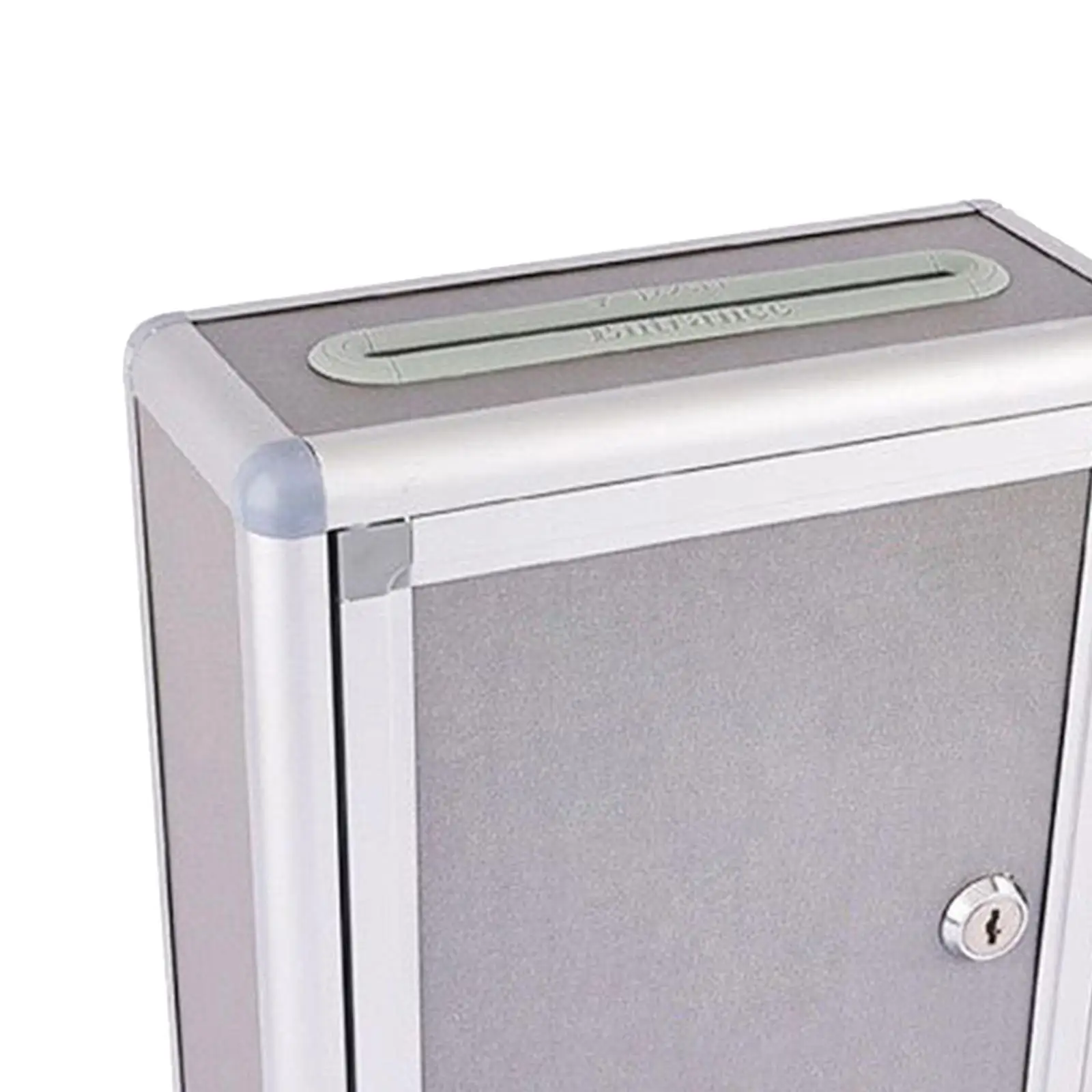 An der Wand montierter Vorschlagbox mit Schlüssel, multifunktionaler Rahmen aus Aluminiumlegierung, Spendebox für Hotel, Unternehmen, leicht, langlebig