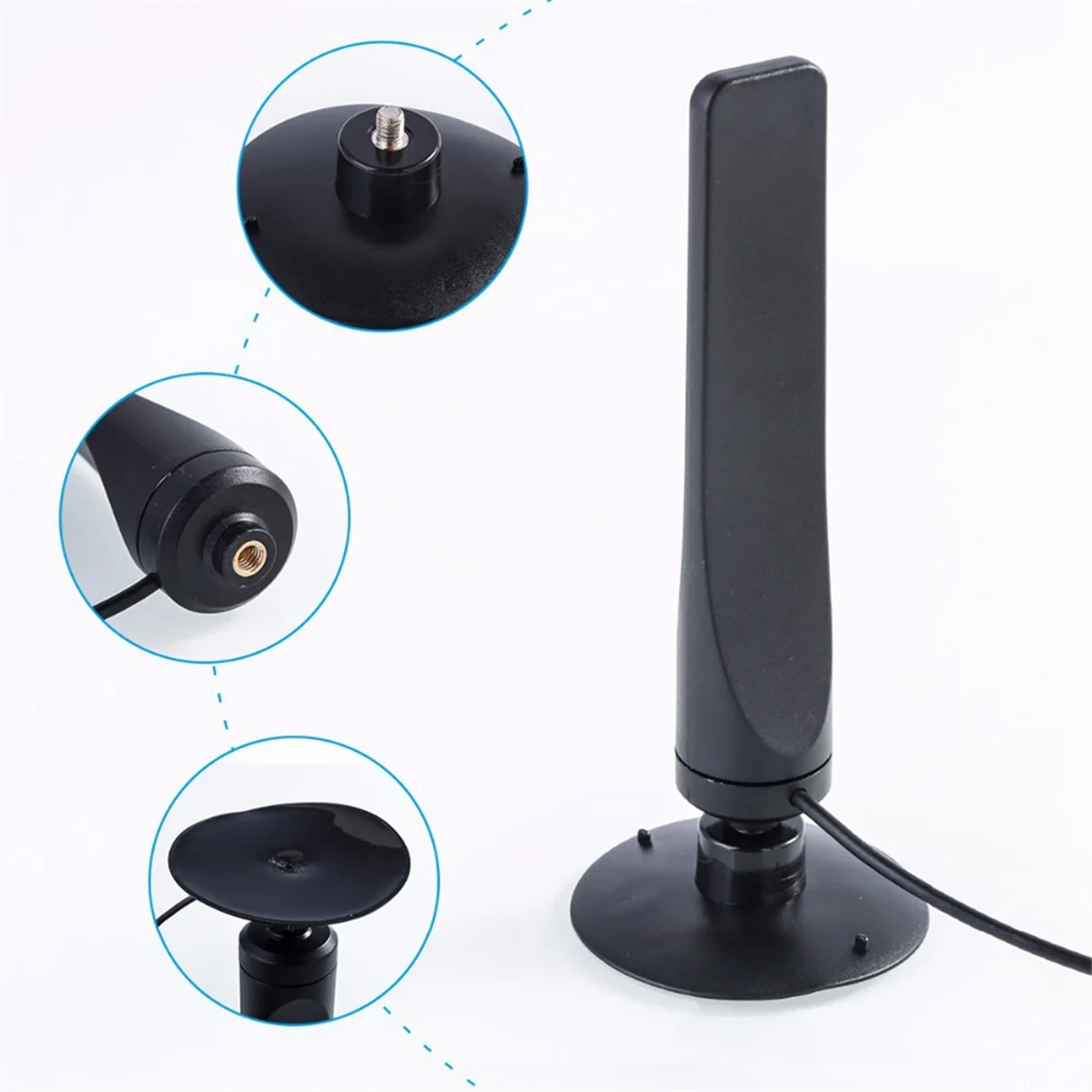 ABSQ-1080P 실내 디지털 TV 안테나, HDTV 미니 DVB-T2 안테나, 액티브 신호 리시버 증폭기, 부스터 1 개