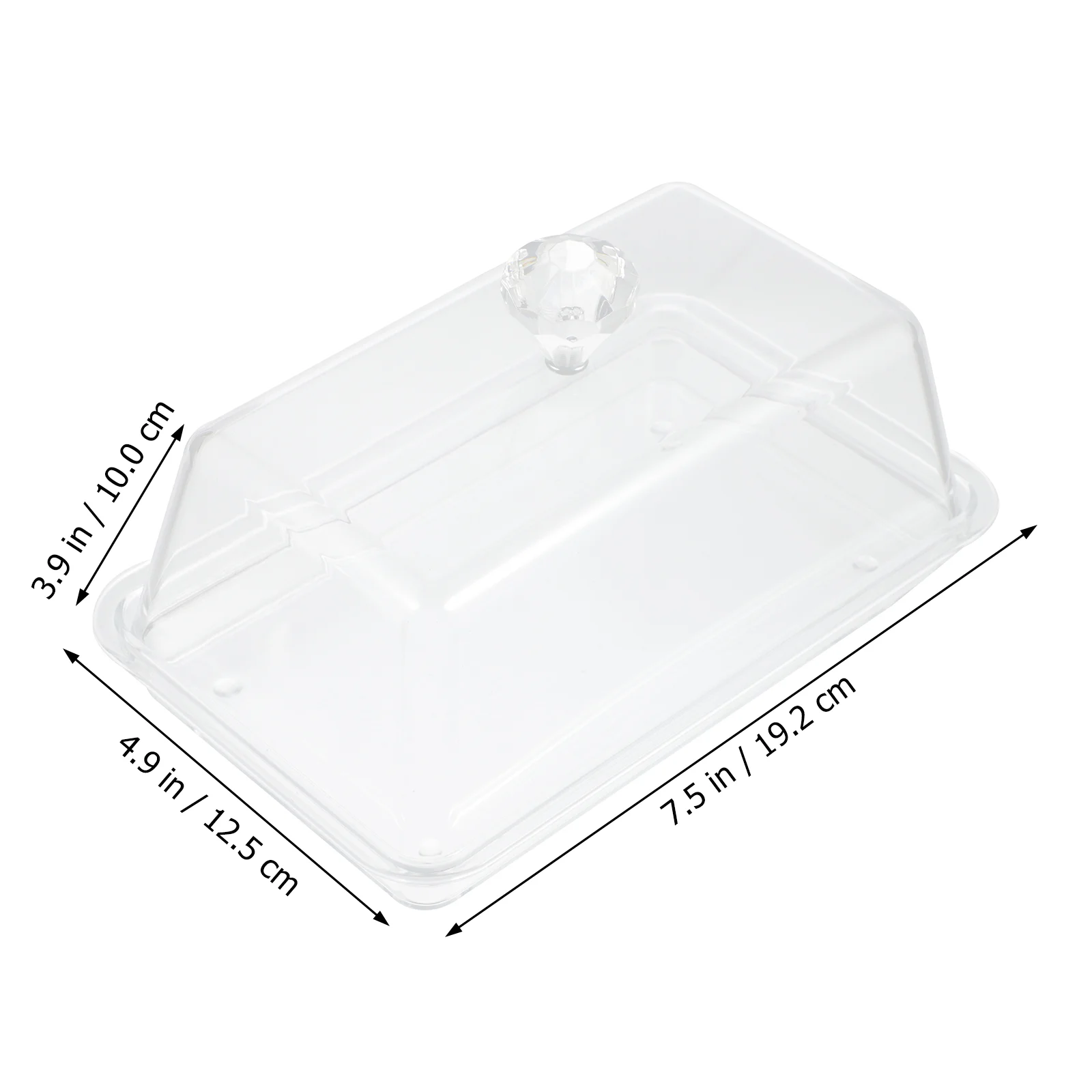 Butter Box Storage Crock Dish for with Lid Lunch Home Tableware Food Containers Lids Crisper Cake