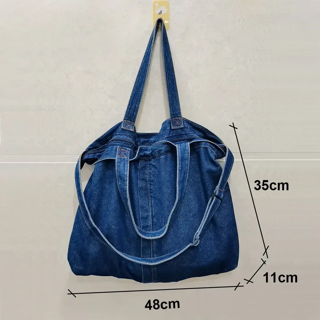 Borse a tracolla in Denim per donna borse Jeans Casual Designer Tote crossbody borse di lusso borsa per la spesa in Denim Bolsos Para Mujer 2024