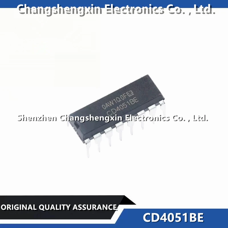 30PCS CD4051BE New Original 1 Circuit IC Switch 8:1 240Ohm 16-PDIP Has Logic Level Conversion Function Analog Switch Multiplexer