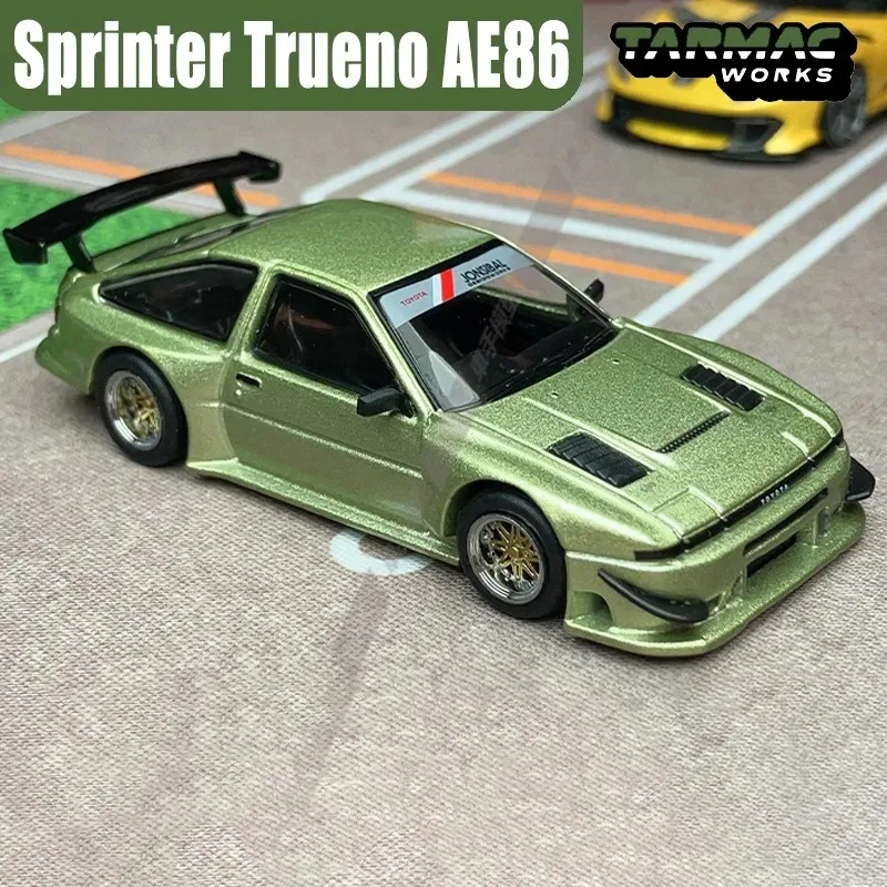 TARMAC WORKS 1/64 Sprinter Trueno AE86 Legierung Motorfahrzeug Spielzeug Druckguss Metallmodell Sammlung Jungen Geschenke