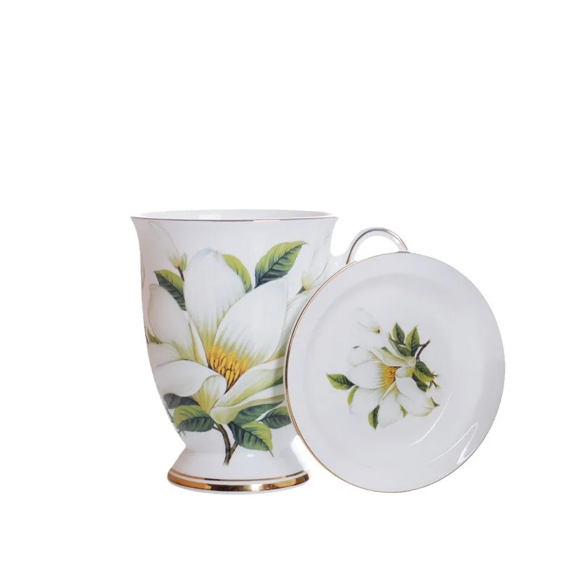 Tangshan بالجملة كأس المنزلية القهوة الحليب الشاي بعد الظهر السيراميك الإفطار كوب الإعلان هدية العظام الصين القدح #5