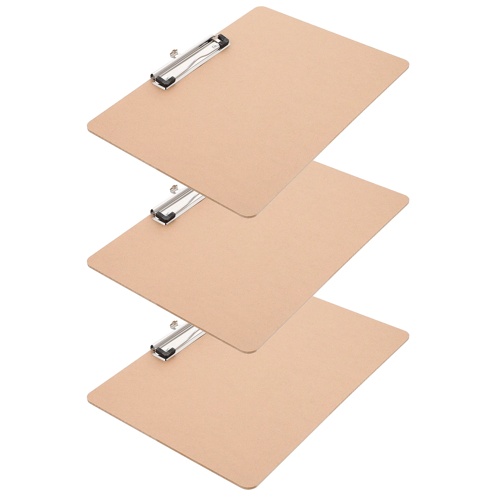 3 Pcs Office Folders Writing Board Hard Design Clipboard for Fiberboard Clipboards Document Organizer