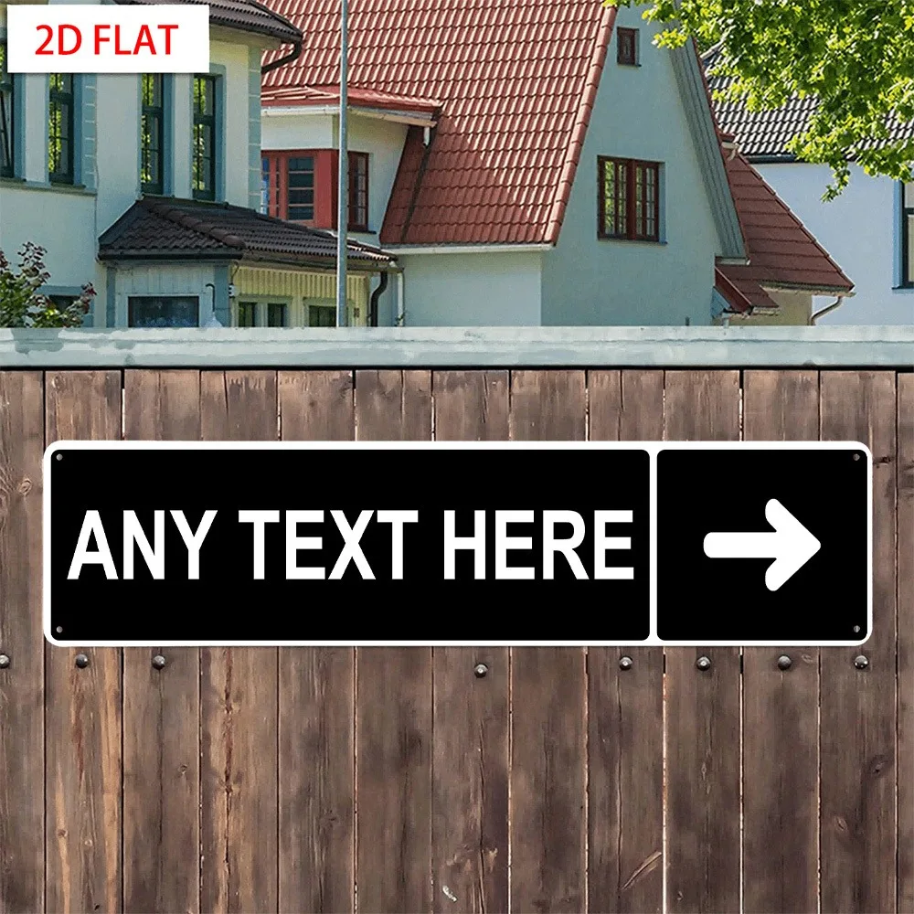 1pc 2D Flat Personalized Arrow Plaque Decorative Use Solely, Vintage Funny Home Bar Bedroom 16x4In/40x10cm Wall Sign